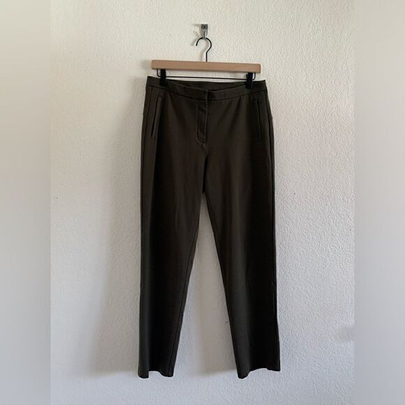 Lululemon Athletica On The Move Trouser Pant Ponte Green Active Travel Size 8 - Picture 1 of 12